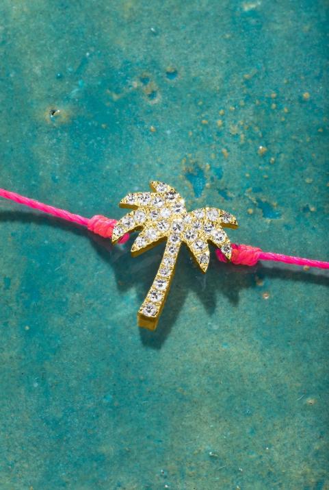 Pulsera Sunnydays hilo de oro amarillo pavimentado con diamantes - Redline - 0++