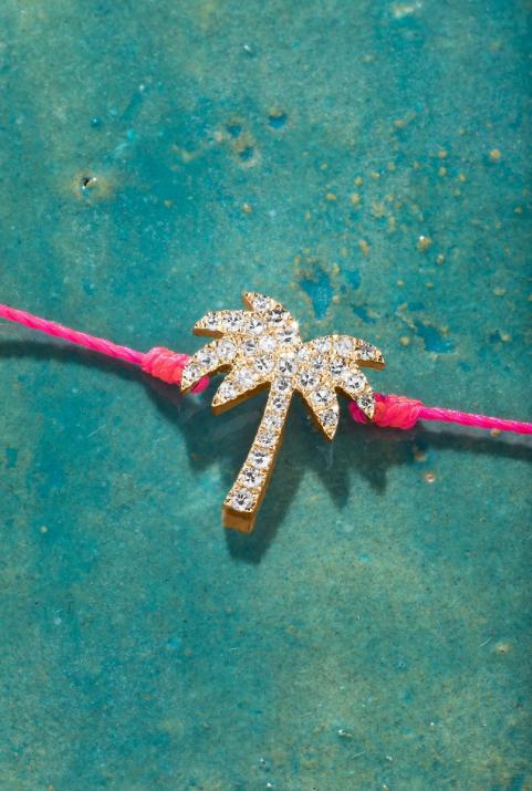 Pulsera de hilo Sunnydays en oro rosa pavimentado con diamantes - Redline - 0++