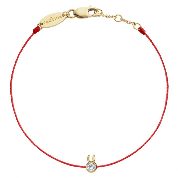 Pulsera mini brazalete de conejo puro brazalete amarillo - Redline - 0++