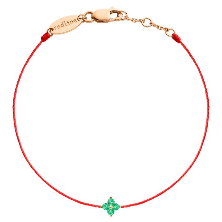 Pulsera Hilo Shiny Saphir  Oro rosa - Redline