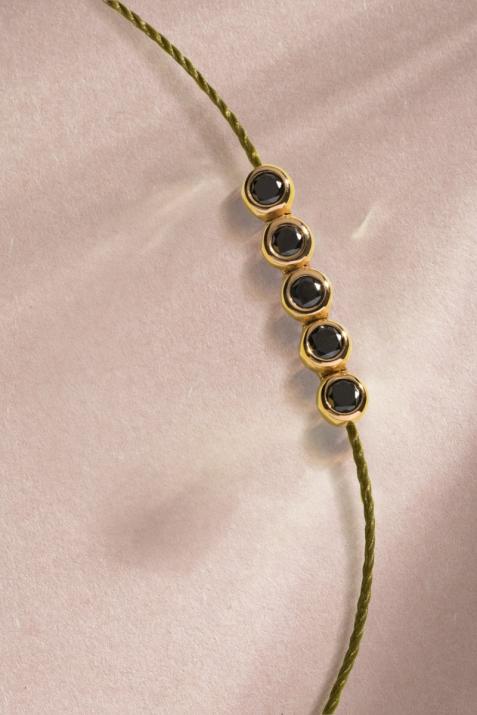 Pulsera para hombres río kcolor hilo de oro amarillo - Redline - 0++