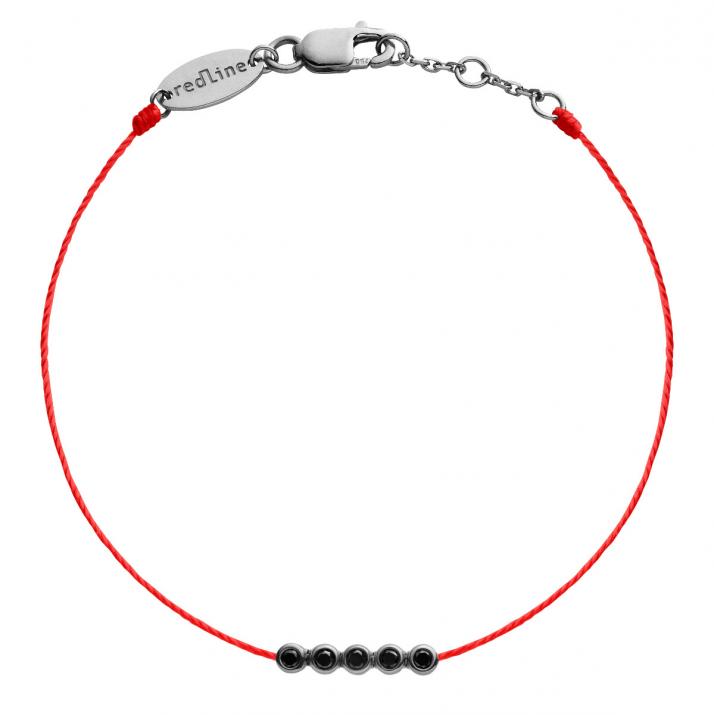 Pulsera de hilo de río Kcolor oro negro - Redline - 0++