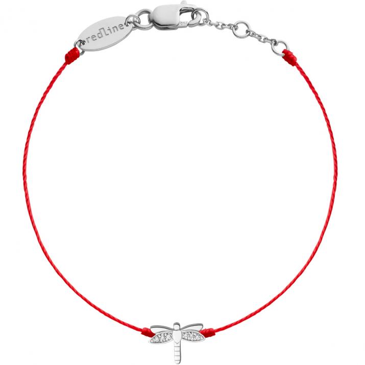 Pulsera de libélula hilo de oro blanco - Redline - 0++