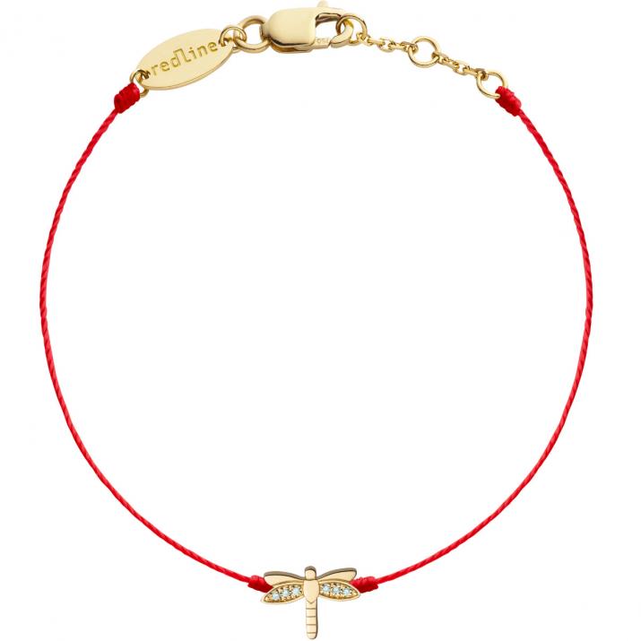Pulsera de libélula hilo de oro amarillo - Redline - 0++