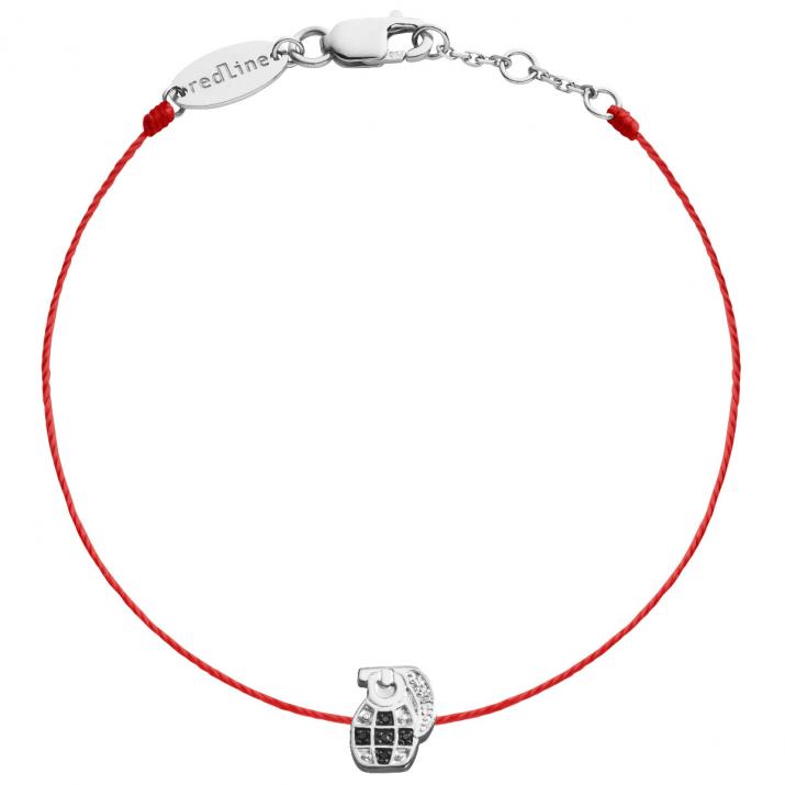 Boum Pulsera De Hilo De Oro Blanco - Redline - 0++