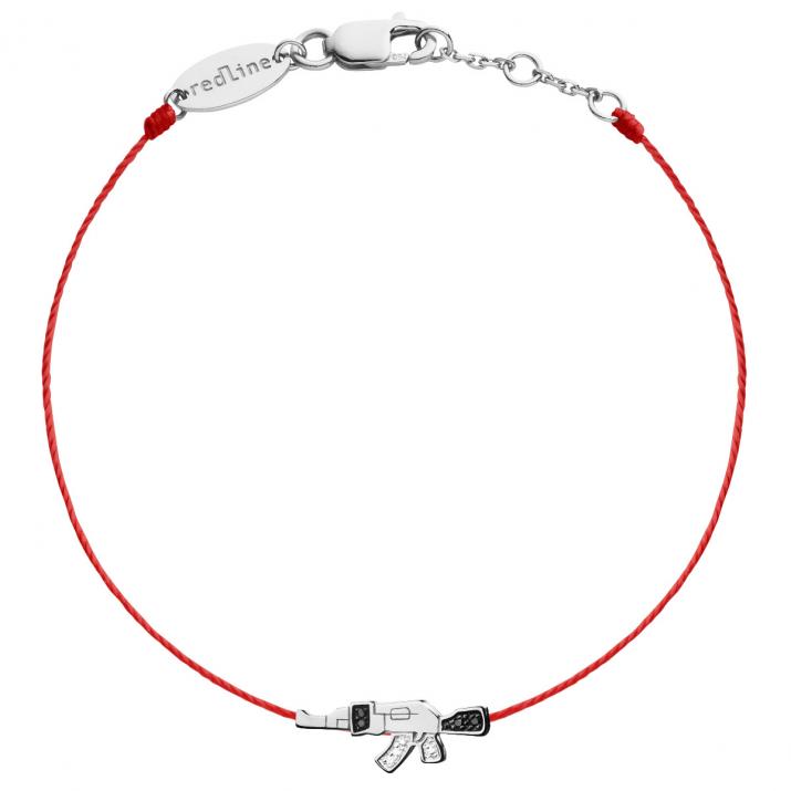 Pulsera Hombre Pan Pan Pan Hilo Oro blanco - Redline - 0++