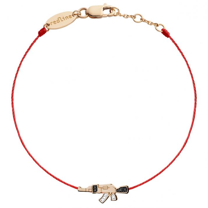 Pulsera Hombre Pan Pan Pan Hilo Oro Rosa - Redline - 0++