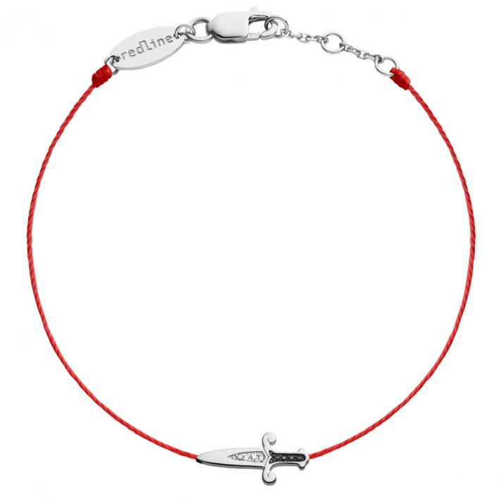 Hilo De Pulsera Cortada Hombres De Oro Blanco - Redline - 0++