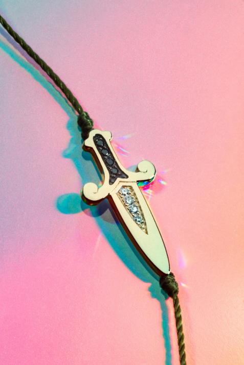 Hilo De Pulsera Cortada Hombres De Oro Amarillo - Redline - 0++