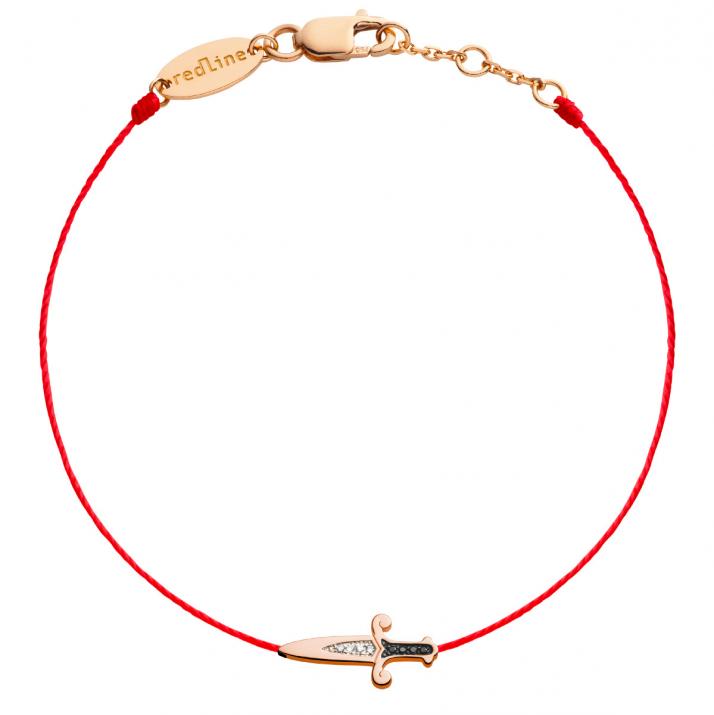 Hilo De Pulsera Cortada Hombres De Oro Rosa - Redline - 0++