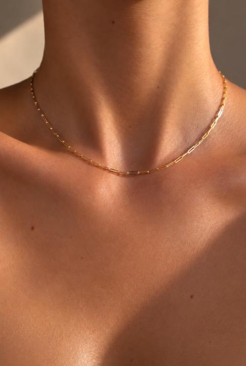Collar de cadena My Way en oro amarillo - Redline - 0++