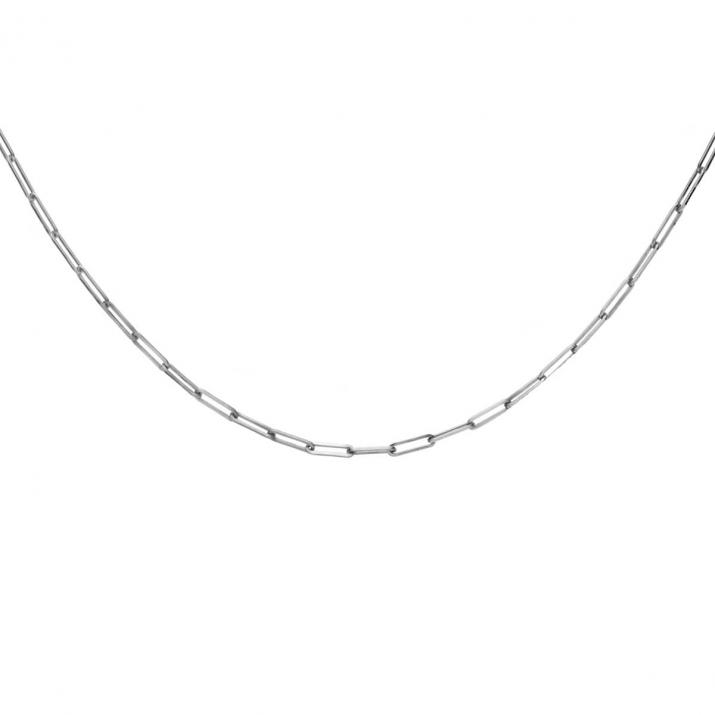 Collar de cadena My Way en oro blanco - Redline - 0++