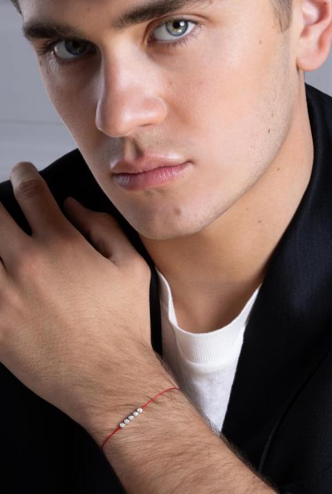 Río 5 Hilo de pulsera de oro blanco - Redline - 0++