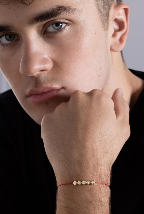 Pulsera Hilo HombreRiver 5 Pure Oro Amarillo - Redline - 0++