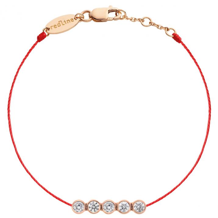 Pulsera Hilo HombreRiver 5 Pure Oro rosa - Redline - 0++