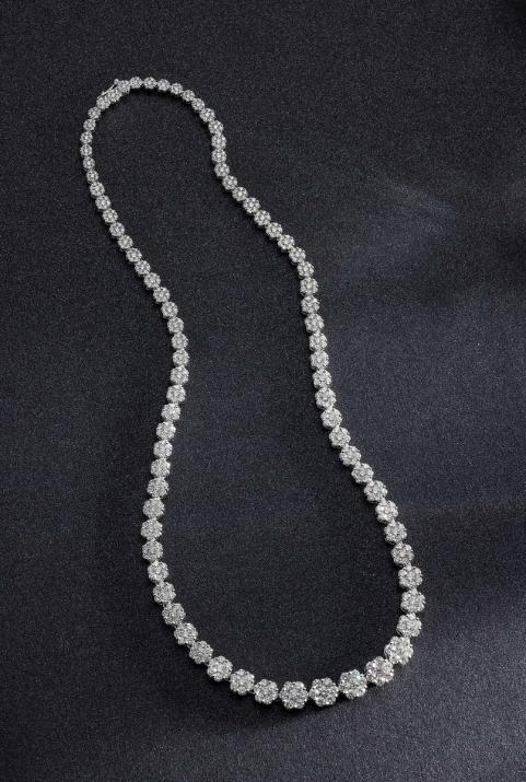 Collar Illusion River Oro Blanco - Redline - 0++