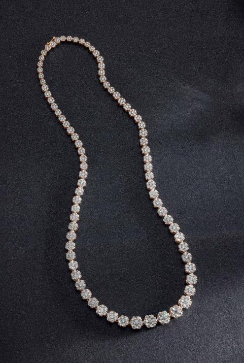 Collar Illusion River Oro rosa - Redline - 0++