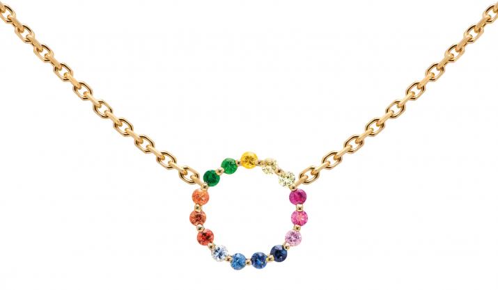 Aurelange Rainbow Sapphires Chain Collar oro amarillo - Redline - 0++