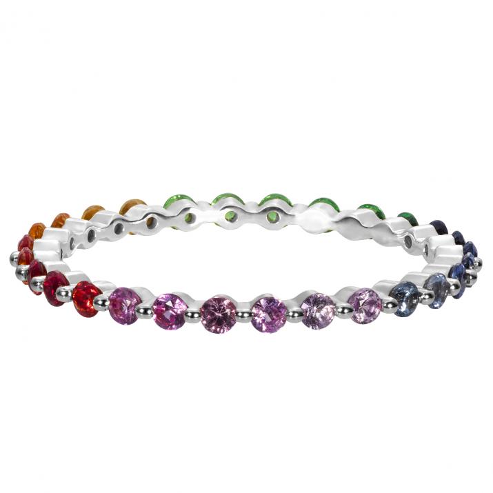 Anillo Aurelange Rainbow Oro Blanco - Redline - 0++