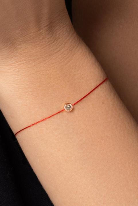 Redline x Vincent Vallée 'Pulsera de hilo de oro rosa - Redline - 0++