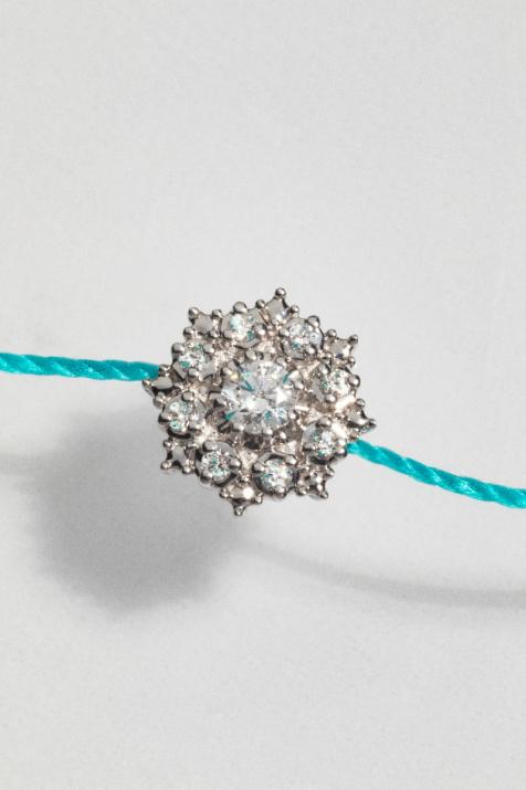 Pulsera Hilo Soleado Oro Blanco - Redline - 0++