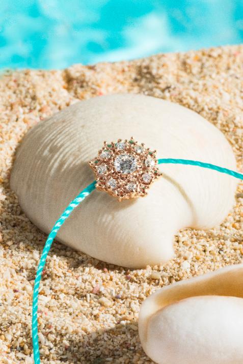 Pulsera Hilo Soleado Oro Rosa - Redline - 0++