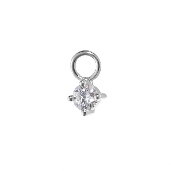 Colgante Solitaire Charm Oro Blanco - Redline