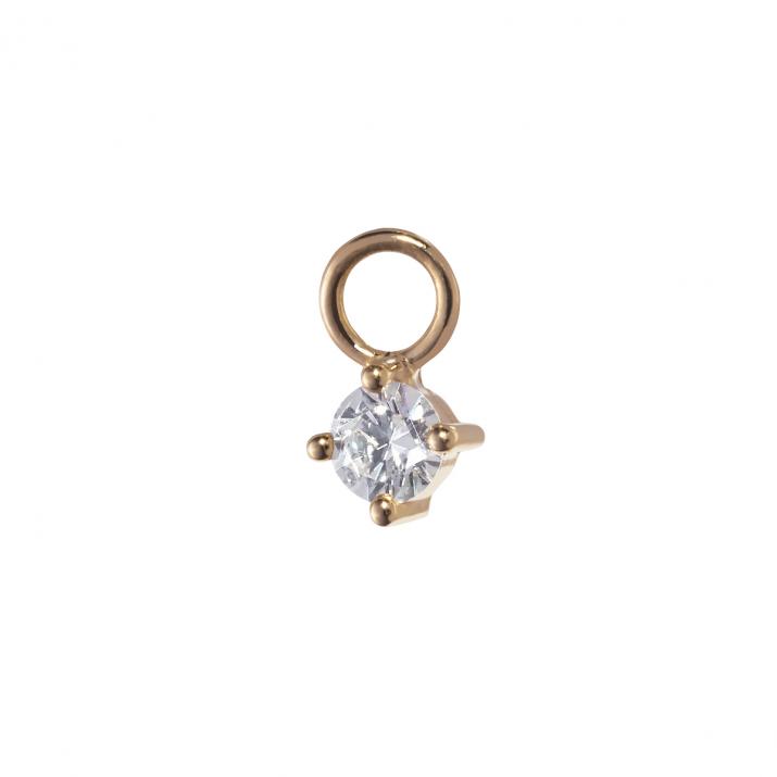 Colgante Solitaire Charm Oro rosa - Redline