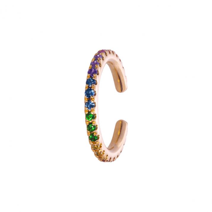 Pendiente Ear Cuff Si Joli Rainbow Oro rosa - Redline - 0++