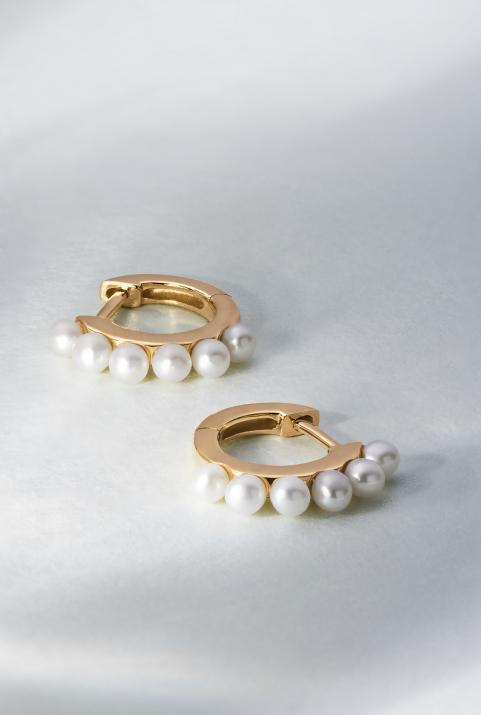 Pendiente Si Joli Mini Creole Queen Oro rosa - Redline - 0++