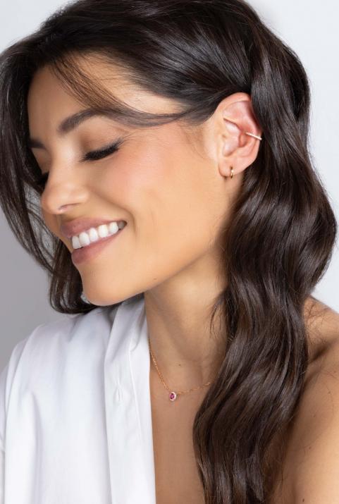 Pendiente Ear Cuff Si Joli Diamant Oro rosa - Redline - 0++