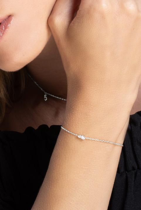 Pulsera de cadena Abby Oro Blanco - Redline - 0++