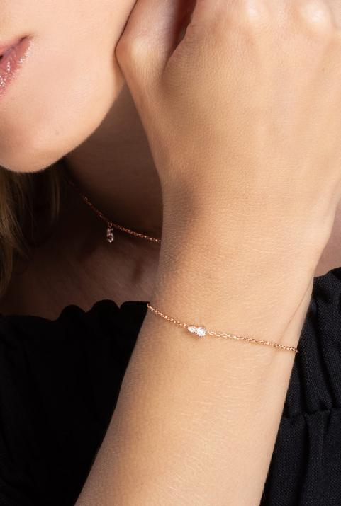 Pulsera de cadena Abby Oro rosa - Redline - 0++