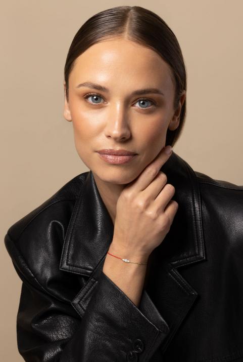 Pulsera Media Cadena Medio Hilo So Abby Oro Amarillo - Redline - 0++