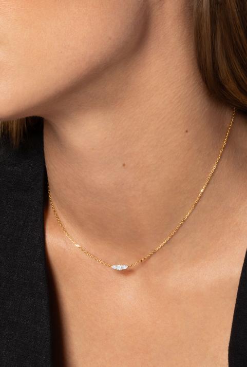 Collar de Cadena So Abby Oro Amarillo - Redline - 0++