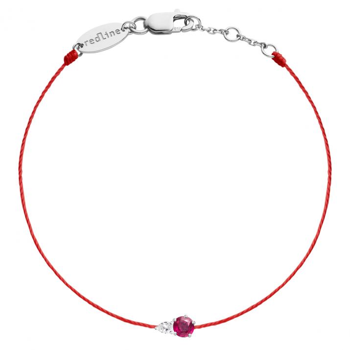 Hilo De Pulsera Abby Oro Blanco - Redline - 0++