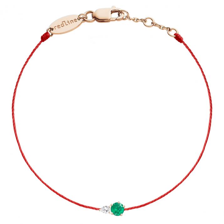 Pulsera Hilo Abby émeraude Oro rosa - Redline - 0++