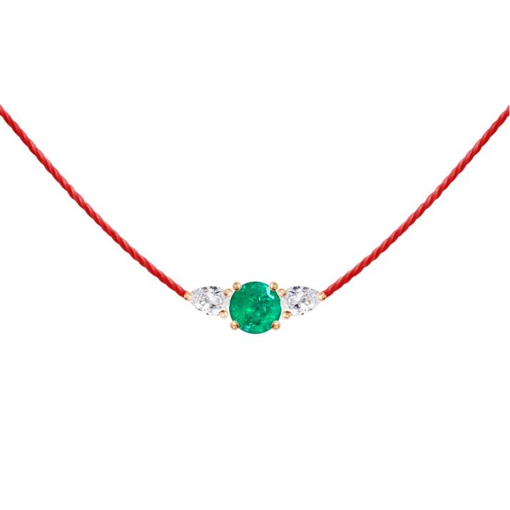 Collar de Hilo So Abby Emeraude Oro rosa - Redline