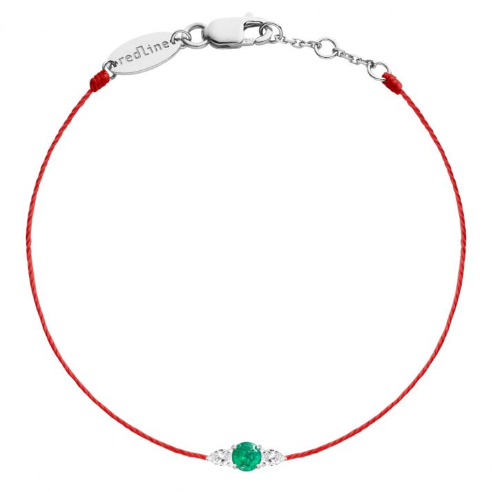 Pulsera Hilo So Abby émeraude Oro Blanco - Redline - 0++