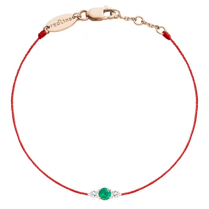 Pulsera Hilo So Abby émeraude Oro rosa - Redline - 0++