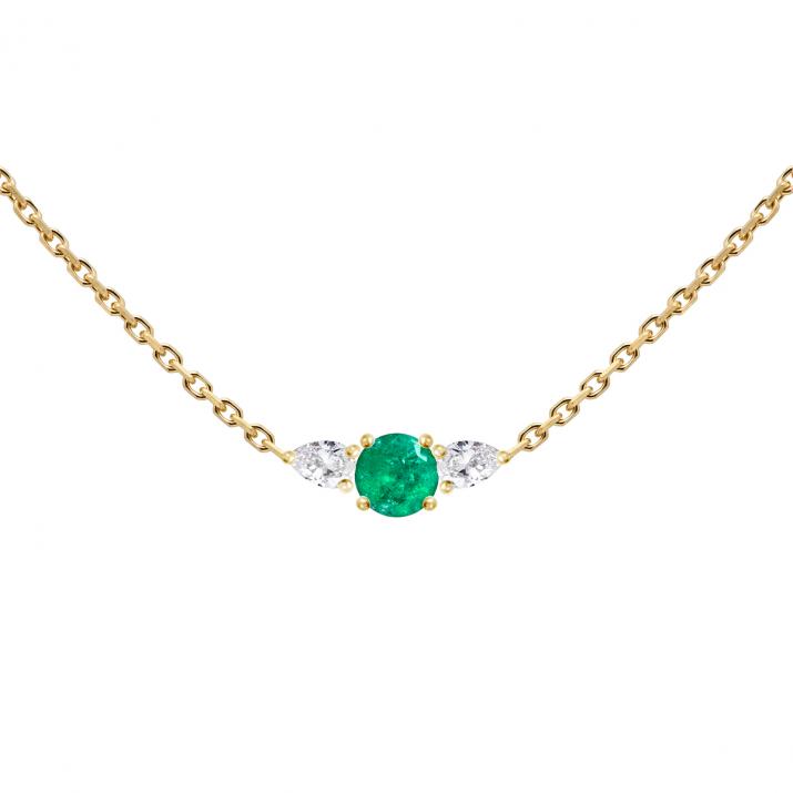 Collar de Cadena So Abby Emeraude Oro Amarillo - Redline
