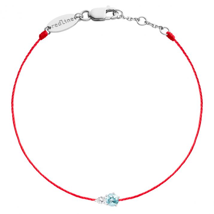 Pulsera Hilo Abby Topaze  Oro Blanco - Redline - 0++