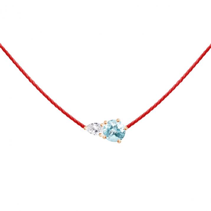 Collar de Hilo Abby Topaze Oro rosa - Redline - 0++