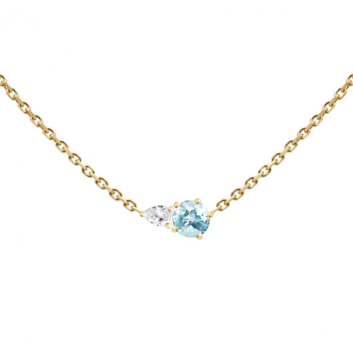 Collar de Cadena Abby Topaze Oro Amarillo - Redline