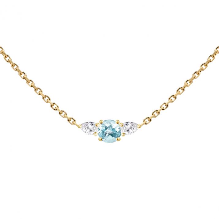 Collar de Cadena So Abby Topaze Oro Amarillo - Redline