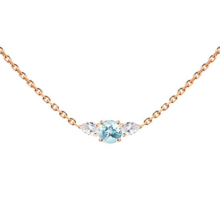 Collar de Cadena So Abby Topaze Oro rosa - Redline