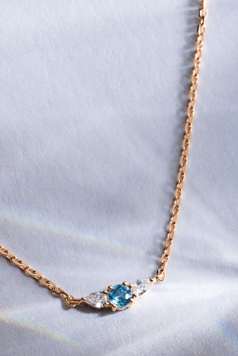 Collar de Cadena So Abby Topaze Oro rosa - Redline - 0++