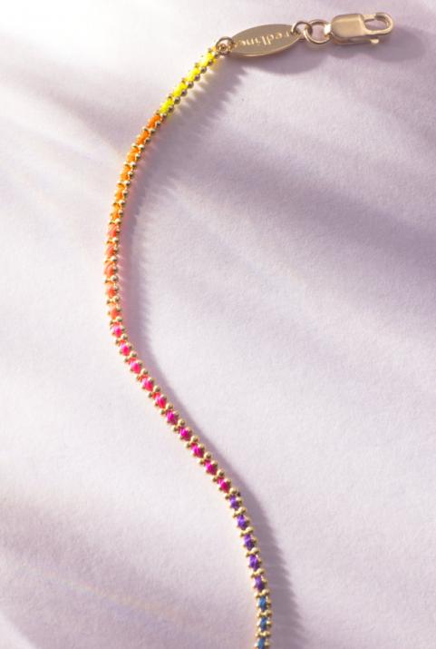 Pulsera de cadena Aurore Rainbow Oro rosa - Redline - 0++