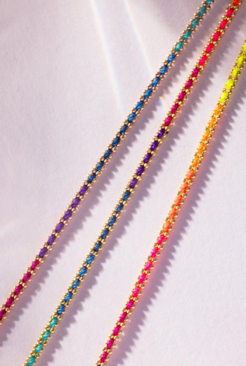 Pulsera de cadena Aurore Rainbow Oro rosa - Redline - 0++