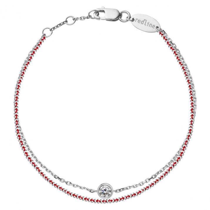 Pulsera de cadena Aurore Celeste Oro Blanco - Redline - 0++